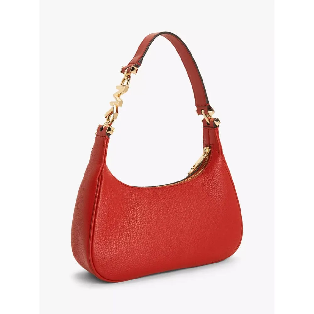 Michael Kors Piper Small Leather Pouchette Bag in Terracotta