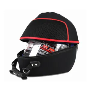 Motorcycle riding helmet bag