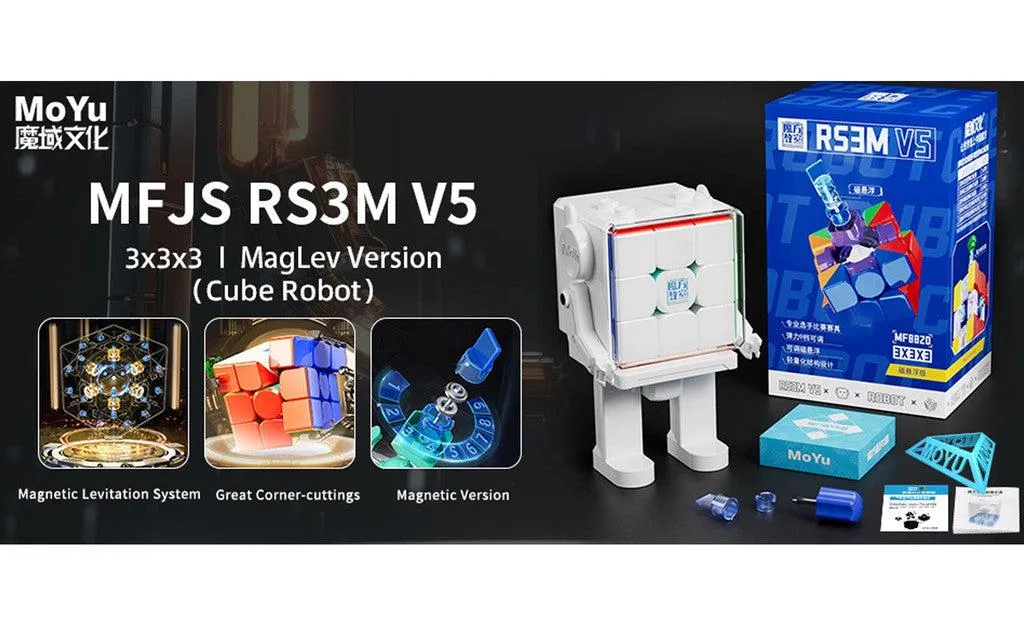 MoYu RS3 M V5 3x3 (Magnetic, MagLev)   Robot Box