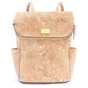 Natural cork Molten Gold Flap Daily Bag-BAG-2090