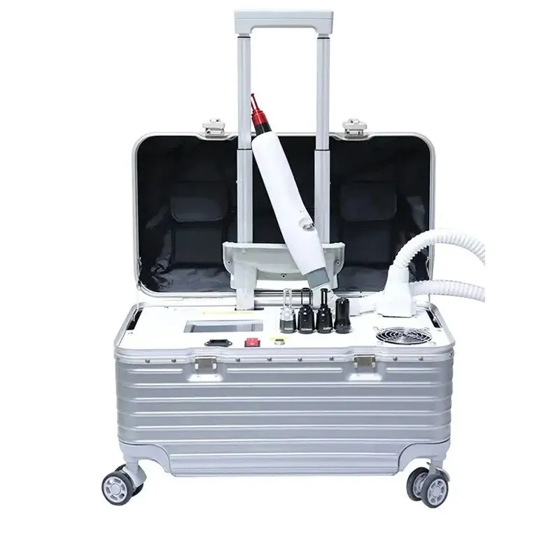 Nd Yag Laser Tattoo Removal Machine Eyebrow Washing Skin Rejuvenation Trolley Case Portable Home Use Beauty Salon Equipment