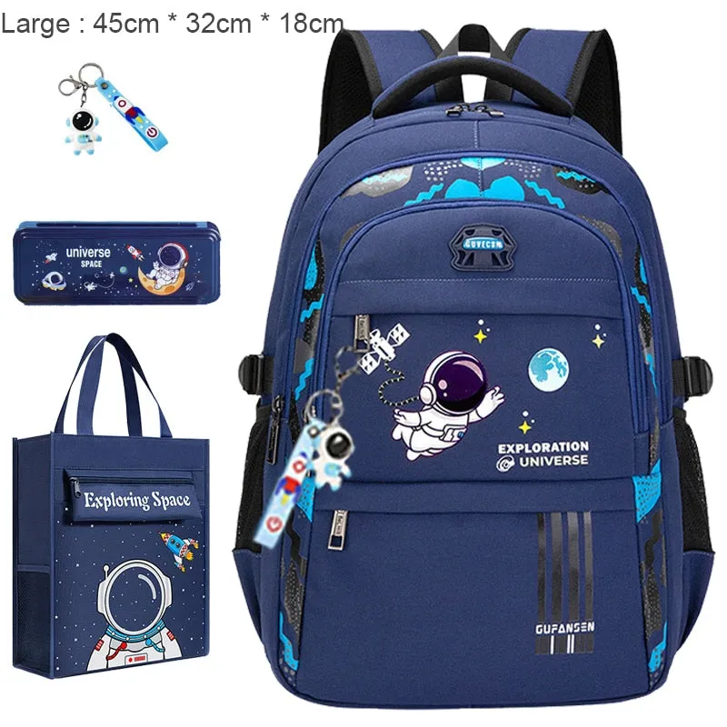 New Waterproof Children's Backpack Boys Girls Primary Schoolbag Large-Capacity Orthopedic Bookbag Kids Backpack Mochila Infantil