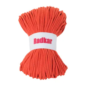 Orange 350 Braided cotton cord 5mm