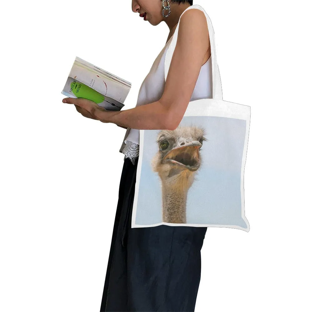 Ostrich Cotton Canvas Tote Bag (Made in Australia)