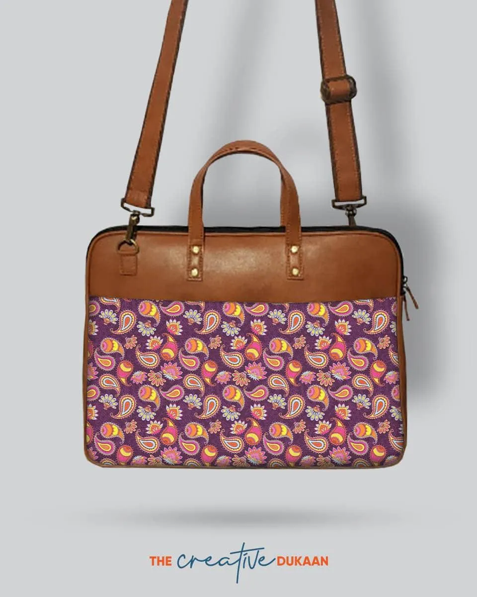 Paisley - The Vegan Leather Laptop Bag