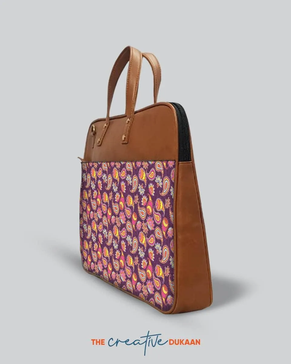 Paisley - The Vegan Leather Laptop Bag