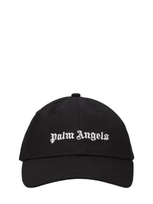 Palm Angels   Logo cotton gabardine baseball cap 