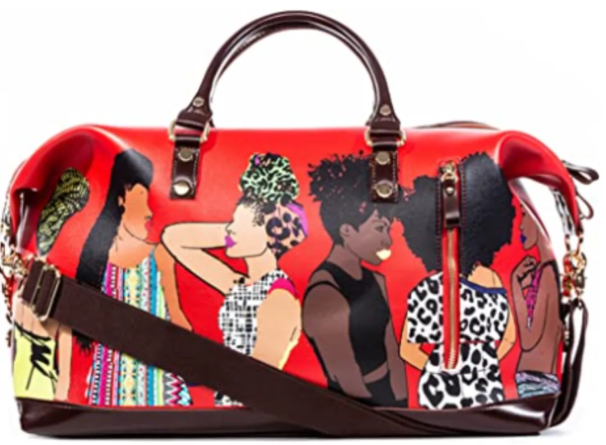 Pardon My Fro Squad Travel Bag - Red