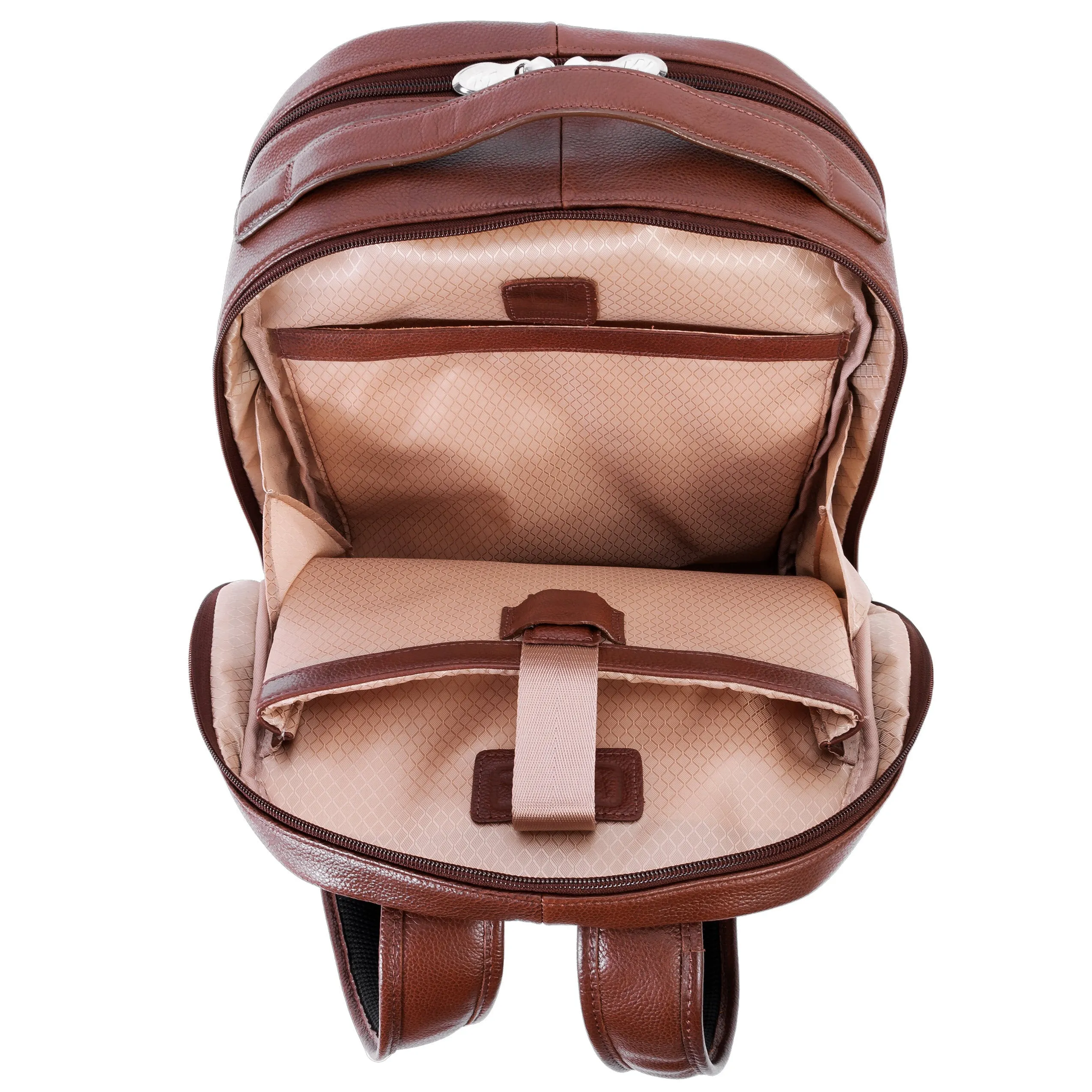 PARKER | 15” Leather Dual-Compartment Laptop Backpack