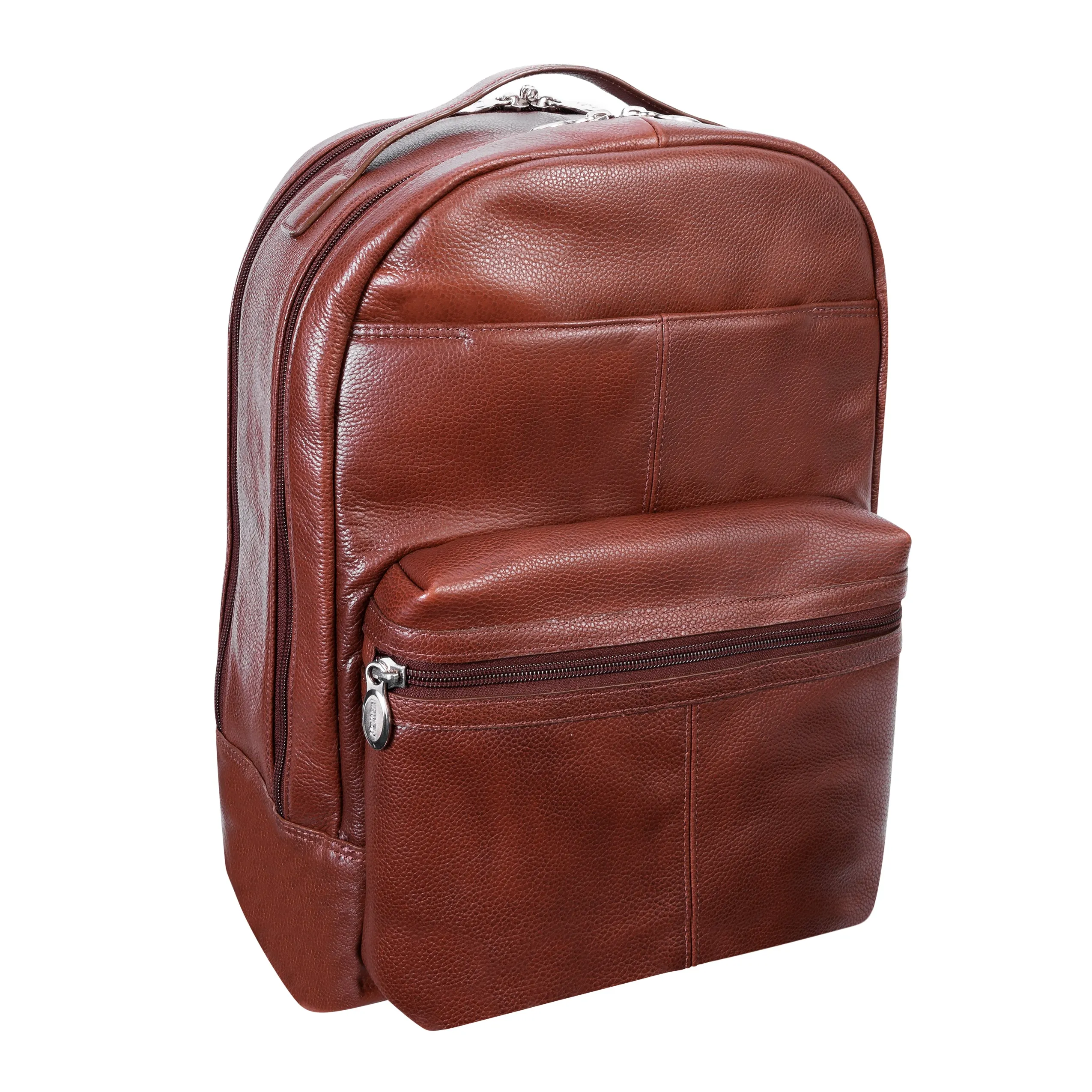 PARKER | 15” Leather Dual-Compartment Laptop Backpack