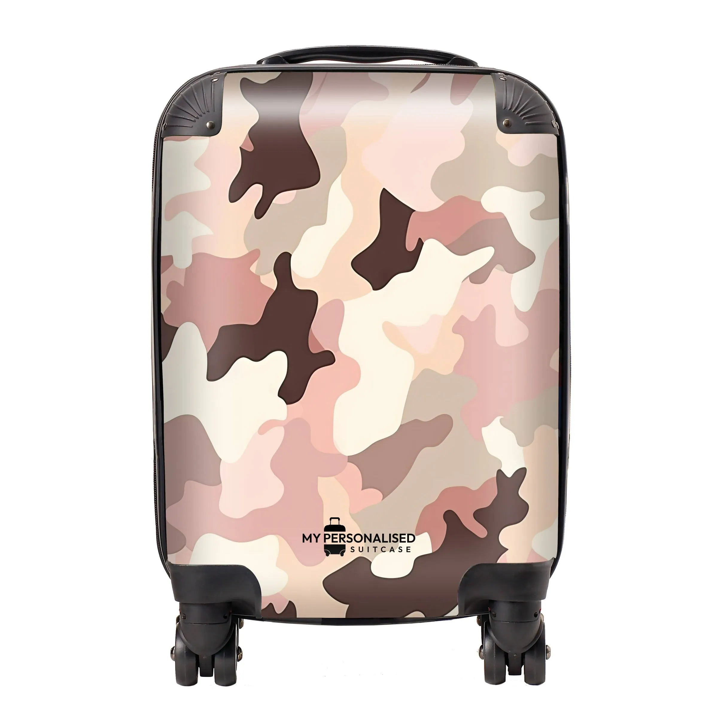 Personalised Pink Camouflage Suitcase