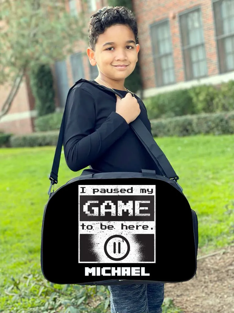 Personalized Full Color Backpacks / Lunch Bag / Duffel Bag - Game Pause