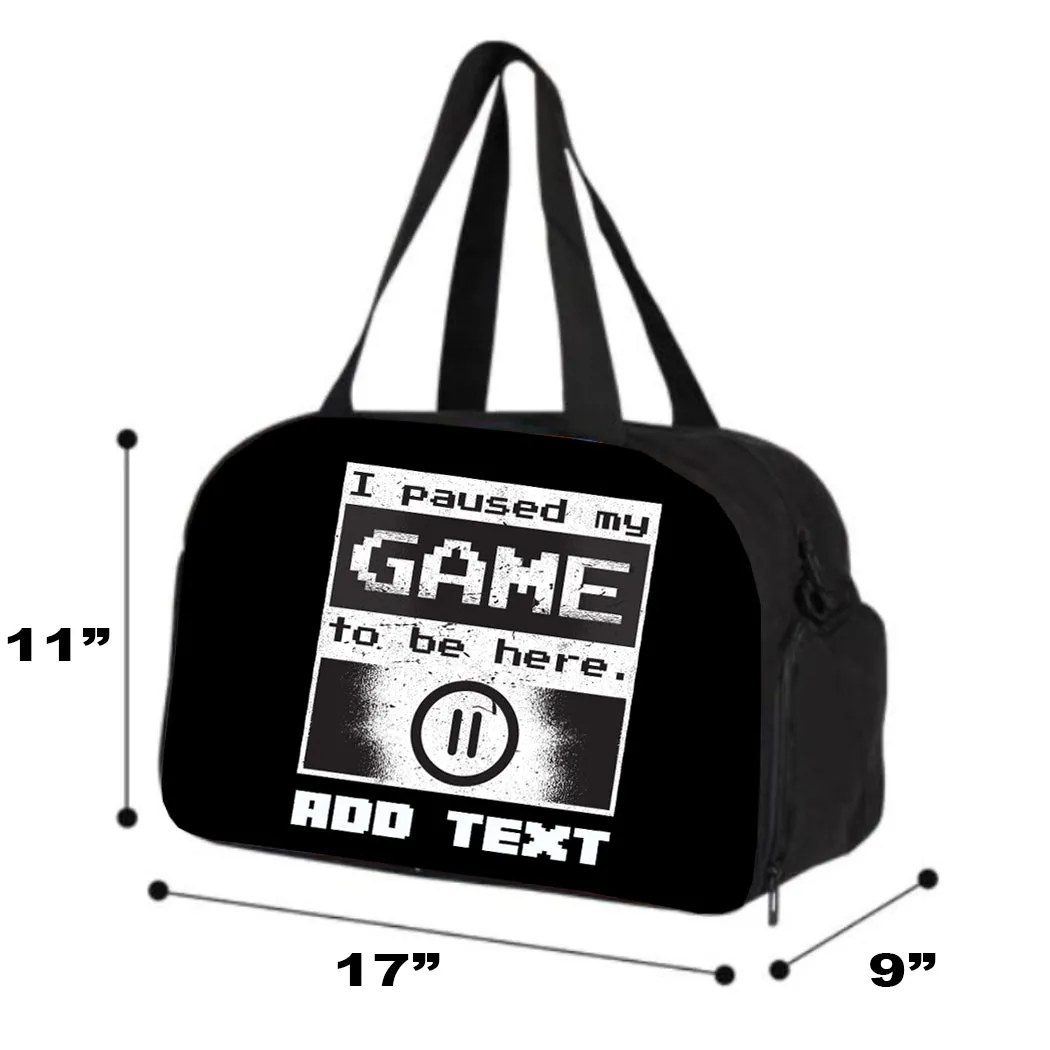 Personalized Full Color Backpacks / Lunch Bag / Duffel Bag - Game Pause