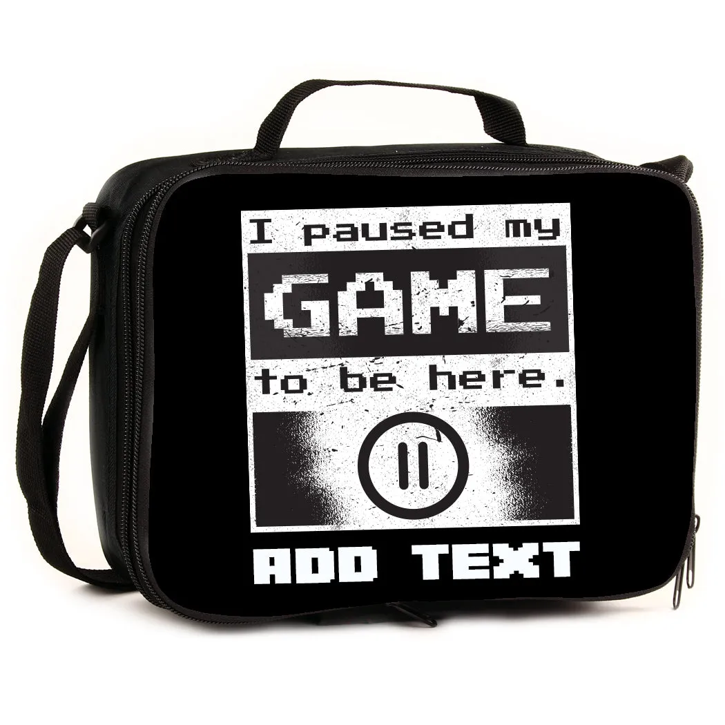 Personalized Full Color Backpacks / Lunch Bag / Duffel Bag - Game Pause