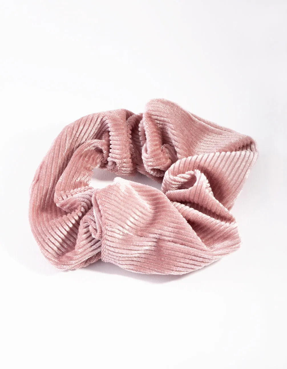 Pink Textured Scrunchie