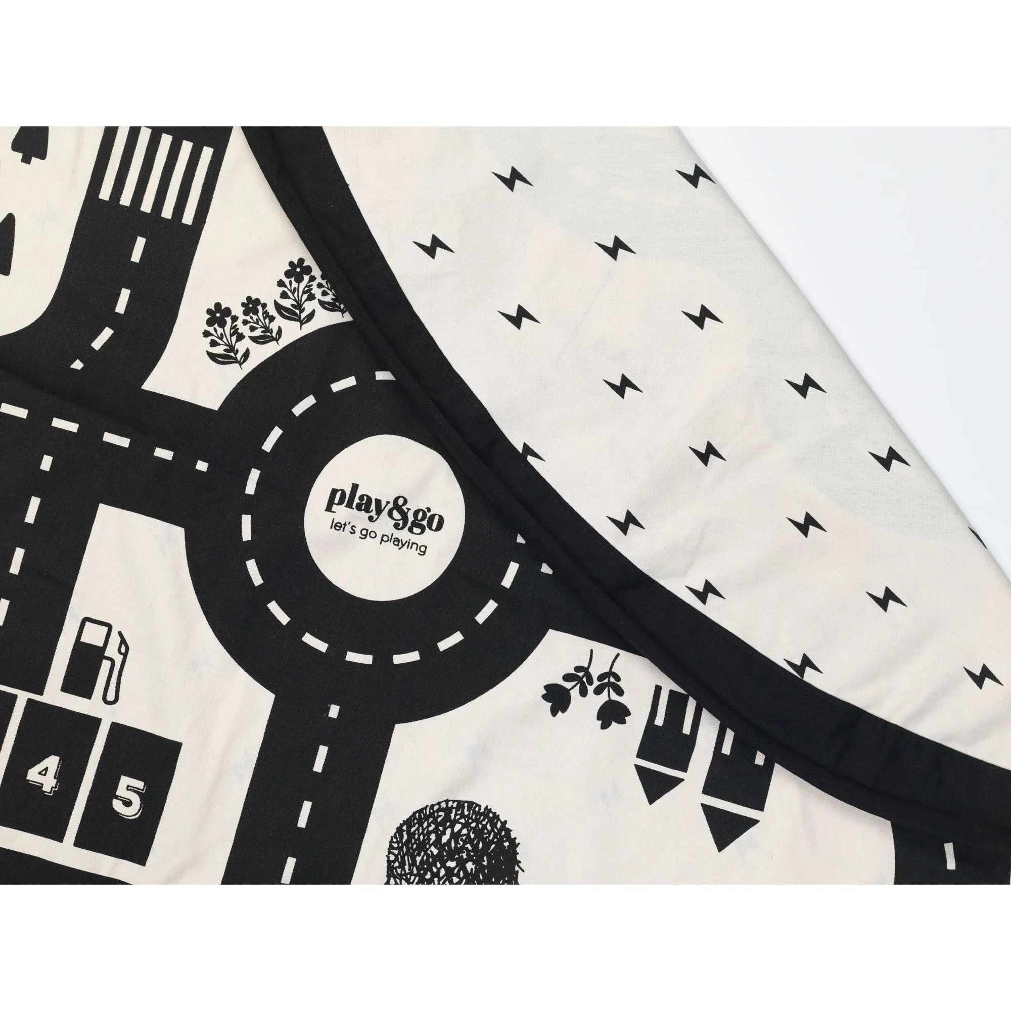 Play&Go Toy Storage Bag - Road Map - Double Print - Ø140cm