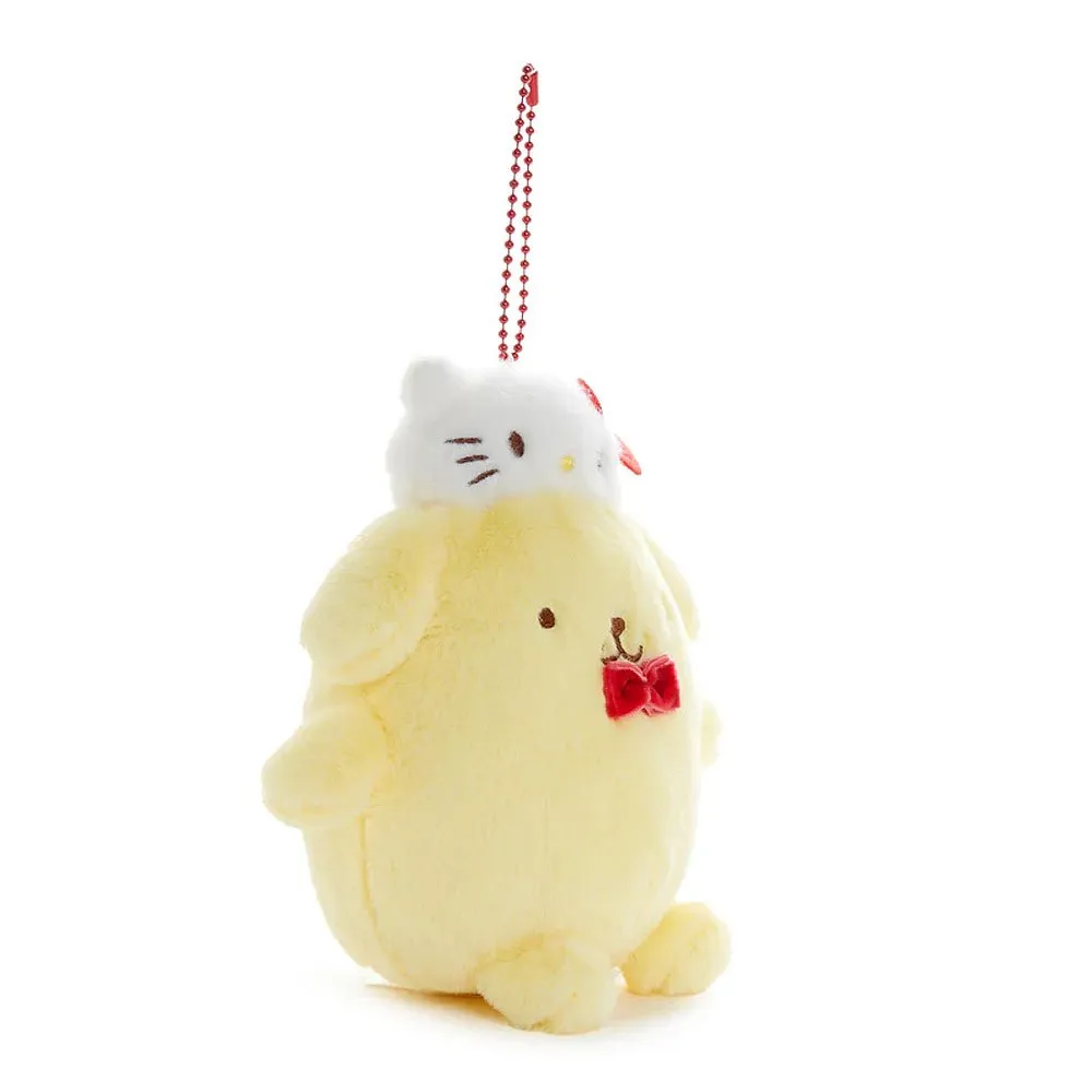 Pompompurin Mascot Keychain Plush :Hello Kitty 50th Anniversary