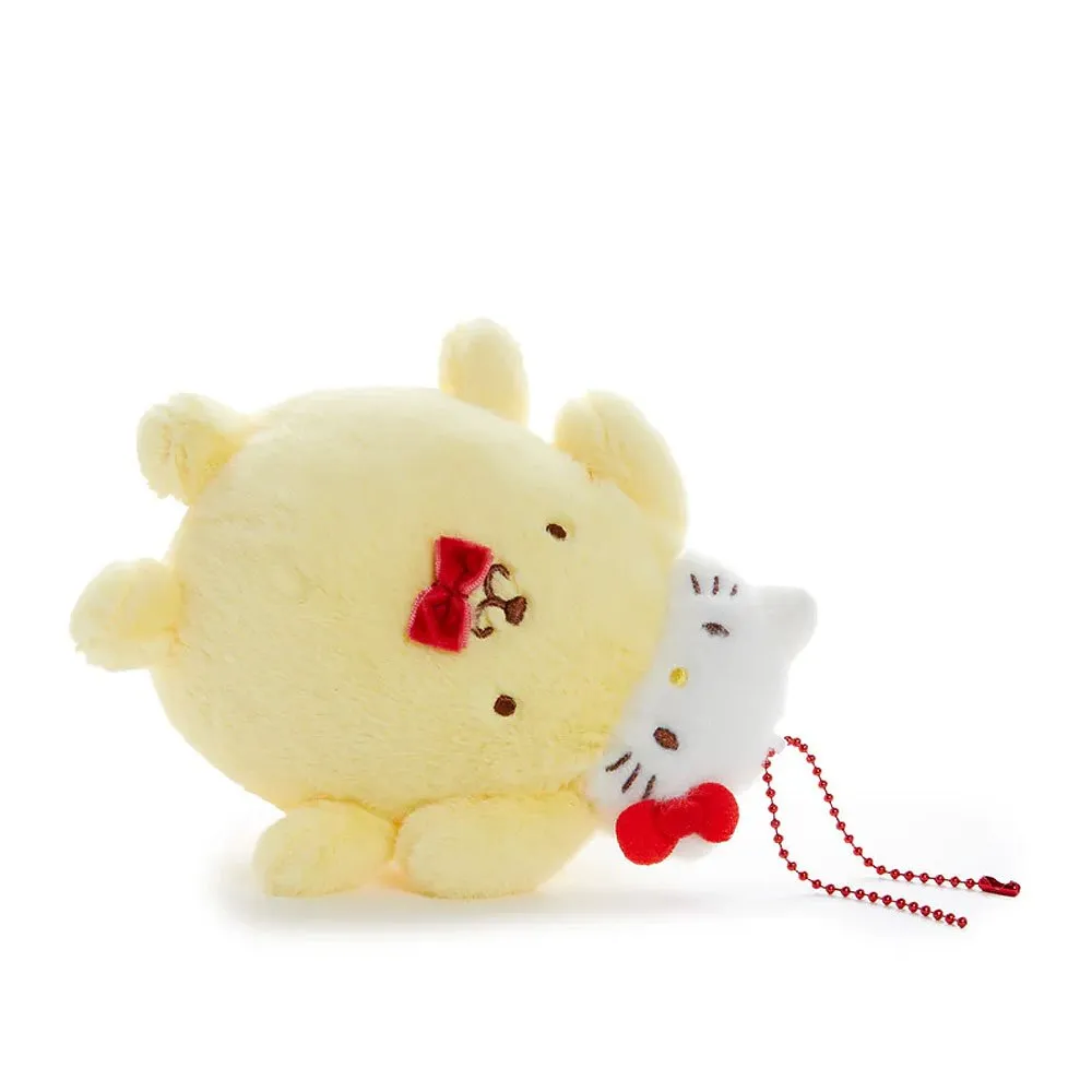 Pompompurin Mascot Keychain Plush :Hello Kitty 50th Anniversary