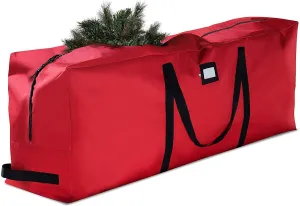 Premium Large Christmas Tree Storage Bag - Fits Up to 9 ft. Tall Artificial Disassembled Trees, Durable Handles & Sleek Dual Zipper by ZOBER