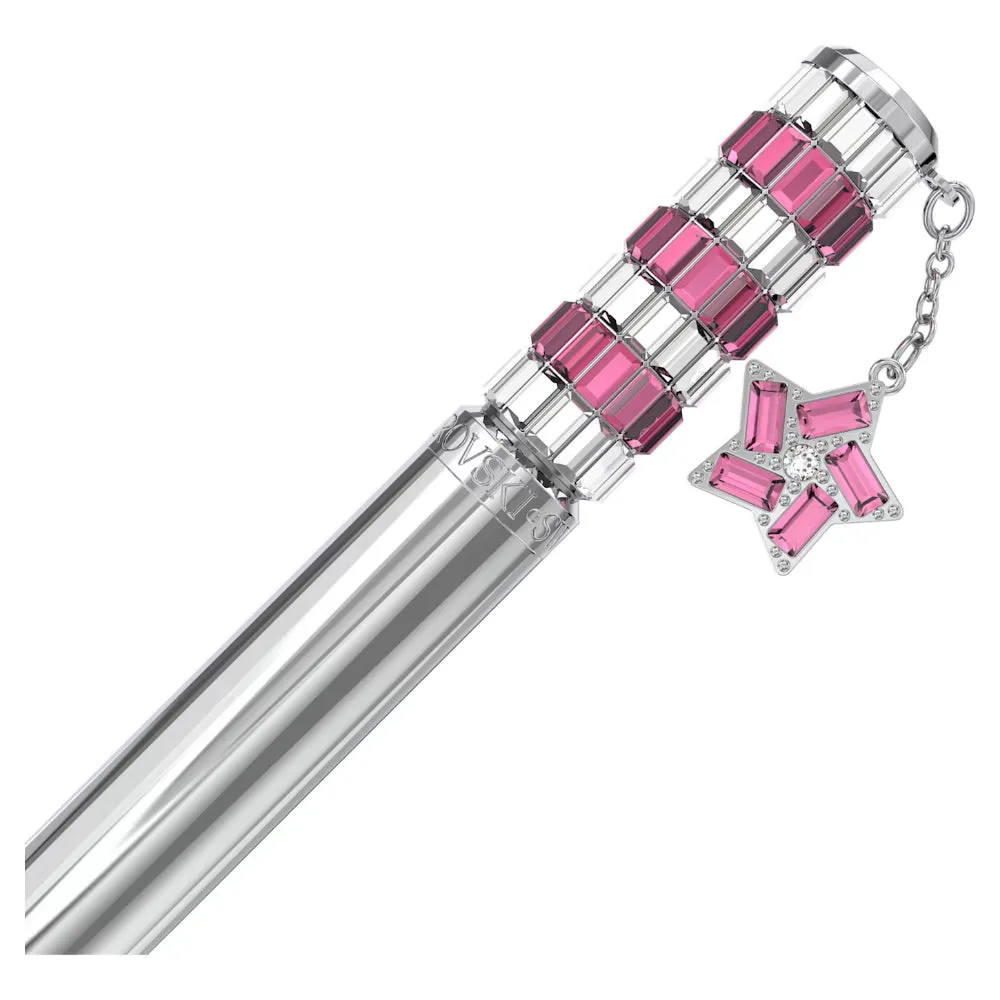 "Swarovski Celebration 2023 ballpoint pen Star, Pink, Chrome plated"