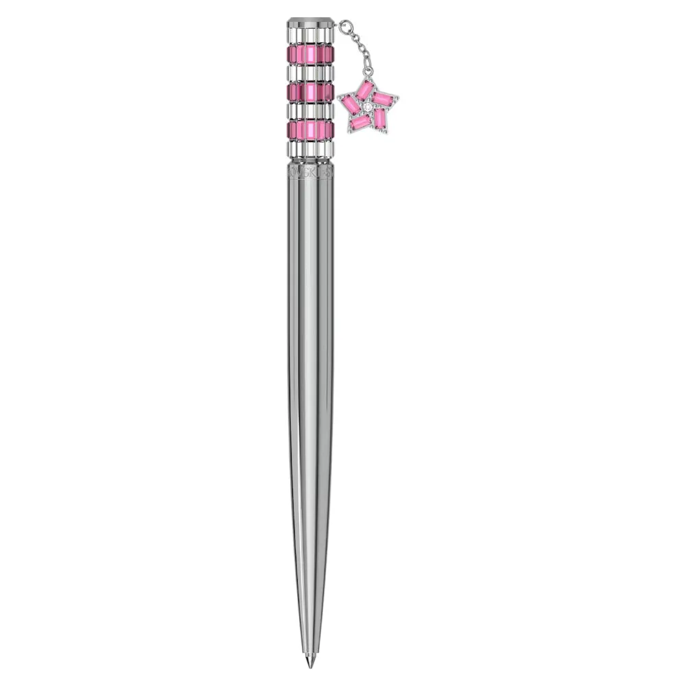 "Swarovski Celebration 2023 ballpoint pen Star, Pink, Chrome plated"