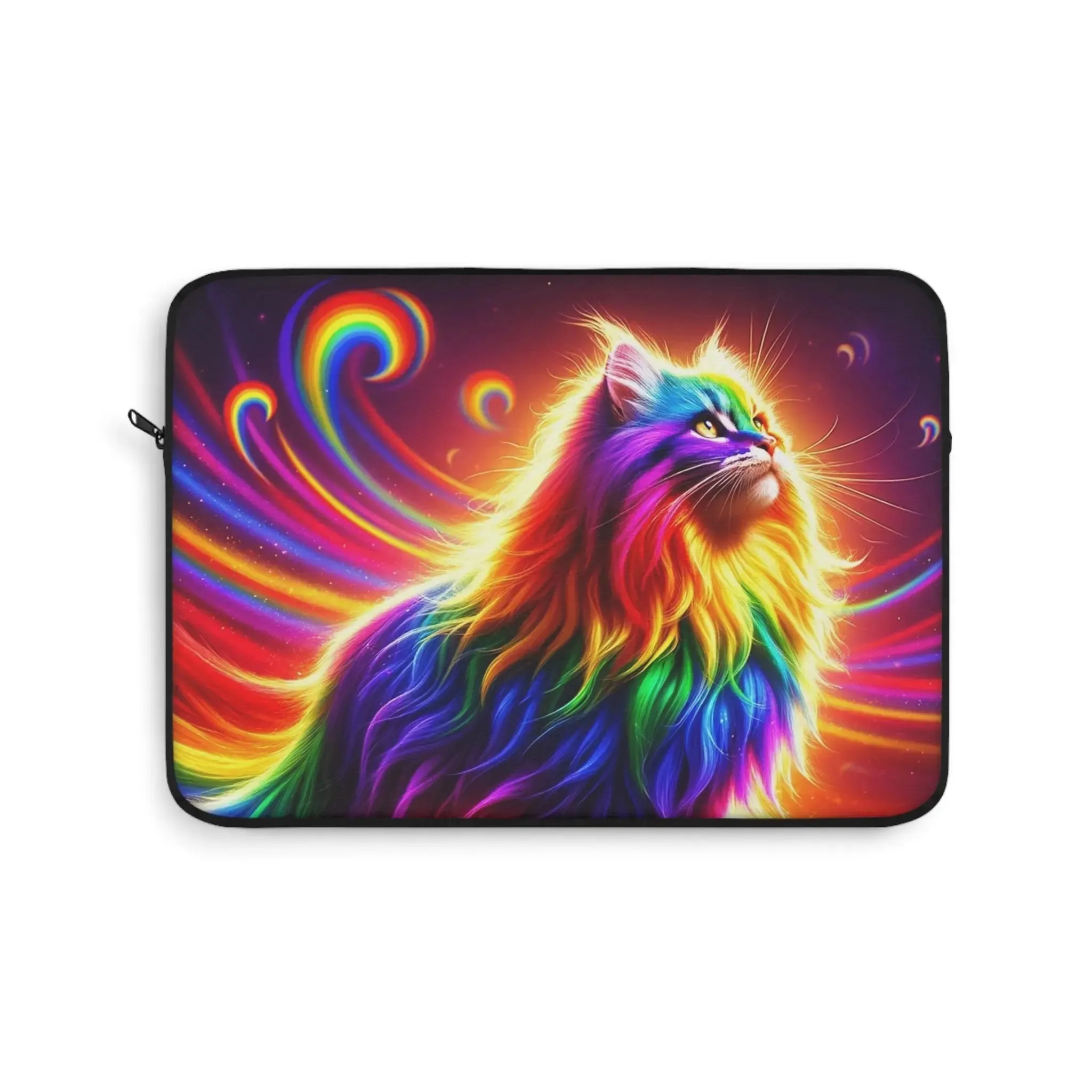 Rainbow Fluffy Cat - Laptop Cover