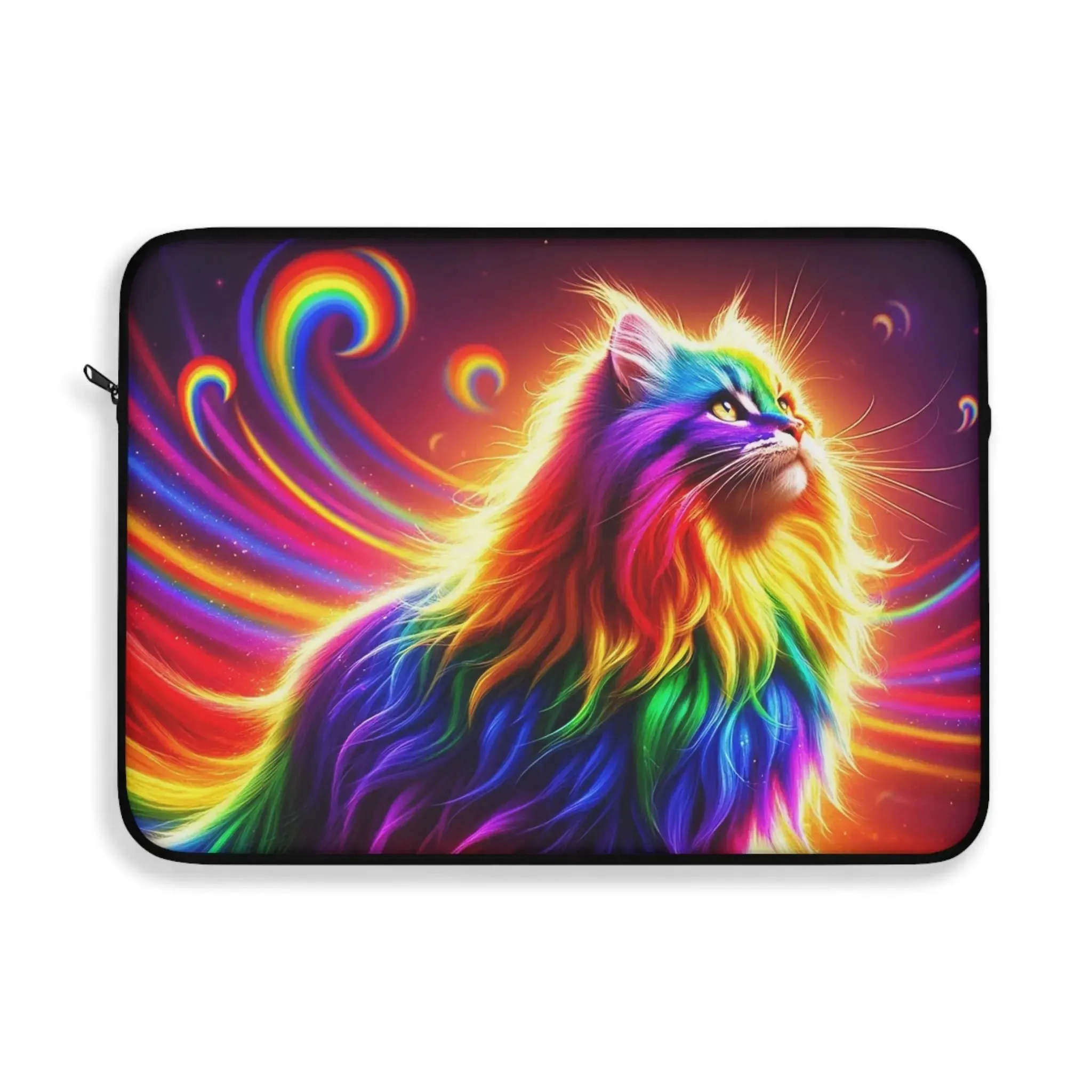 Rainbow Fluffy Cat - Laptop Cover