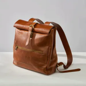 Reinald Roll Top Backpack Cognac