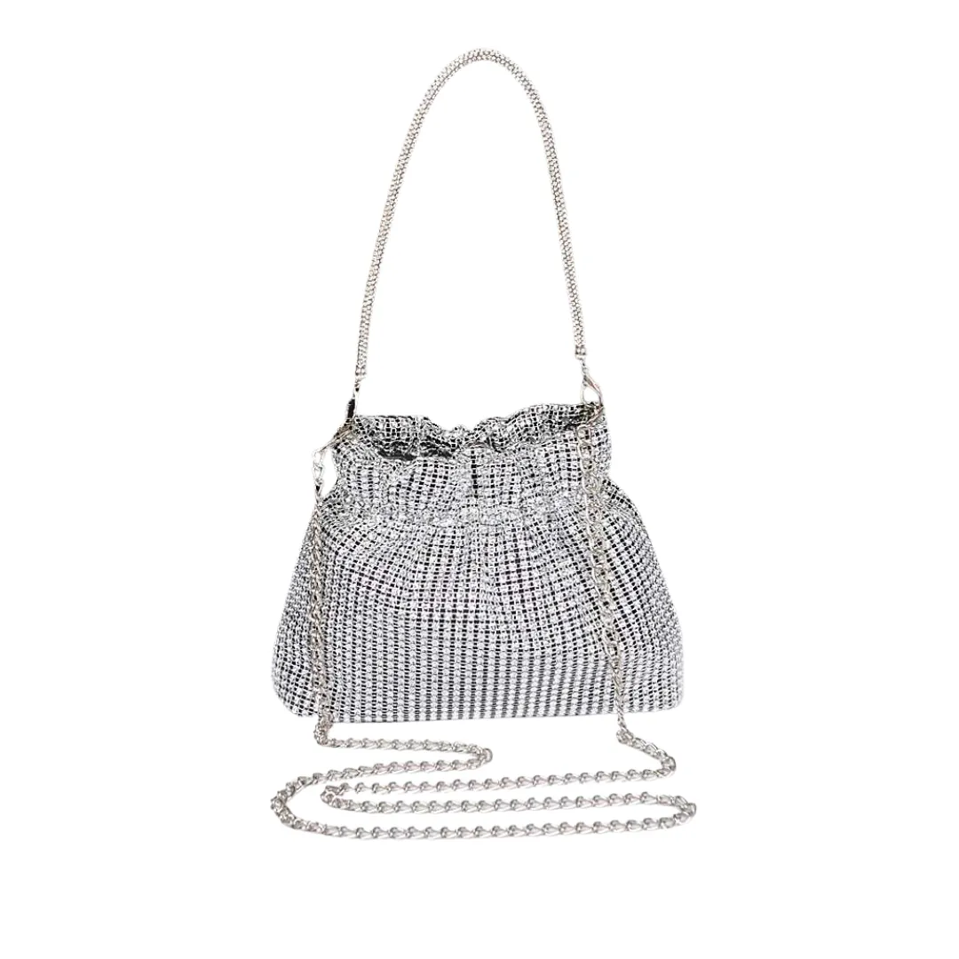 Rhinestone Pouch Handbag