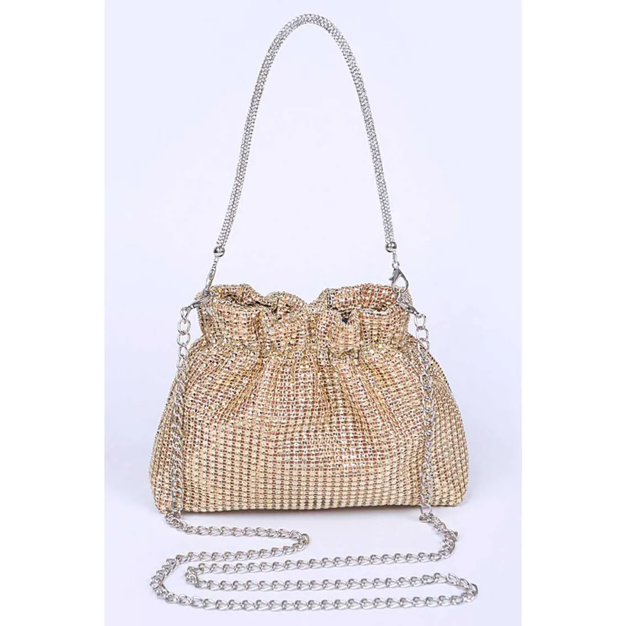 Rhinestone Pouch Handbag