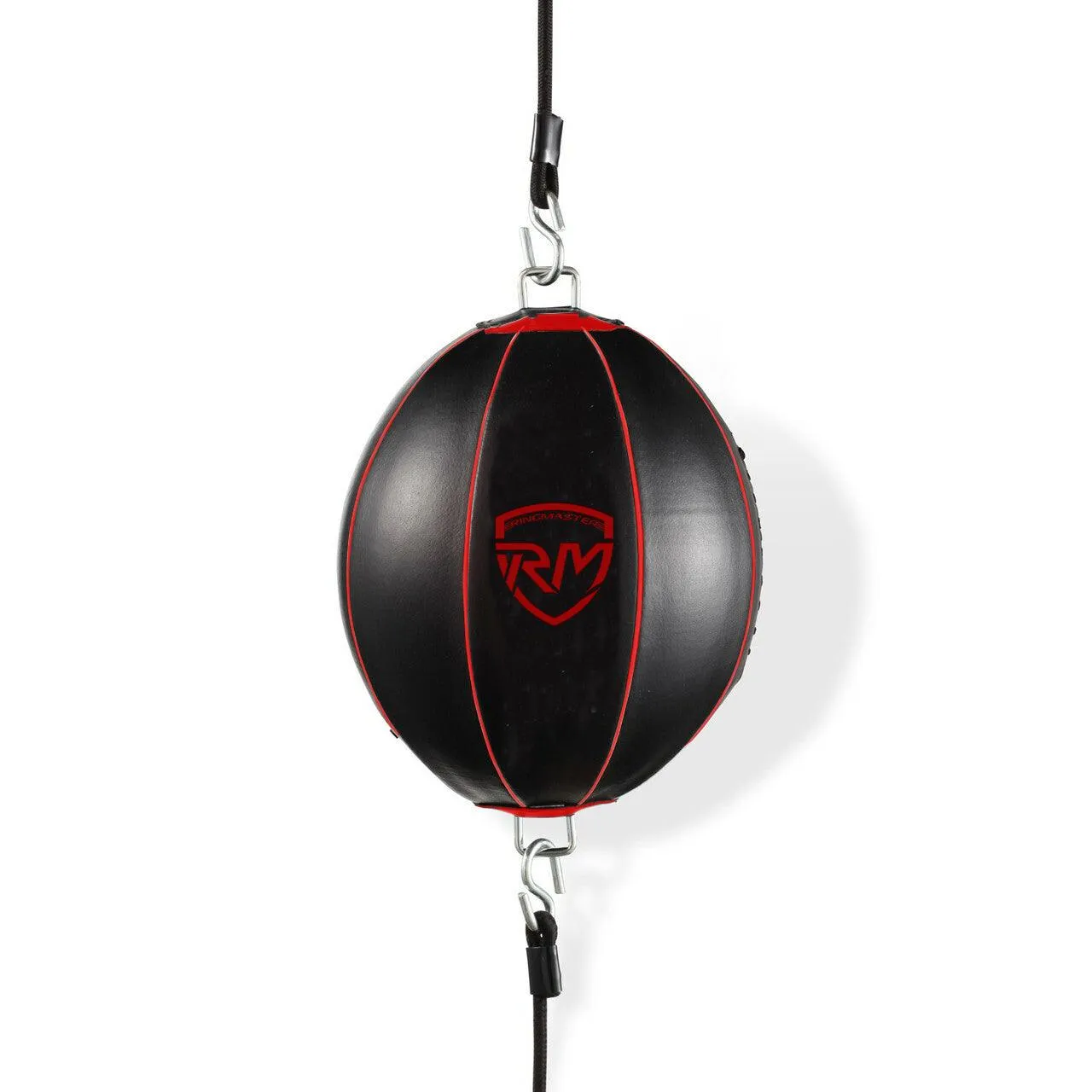 RingMaster Sports Double End Round Speed Ball BoxR Series Genuine Leather Red/Black