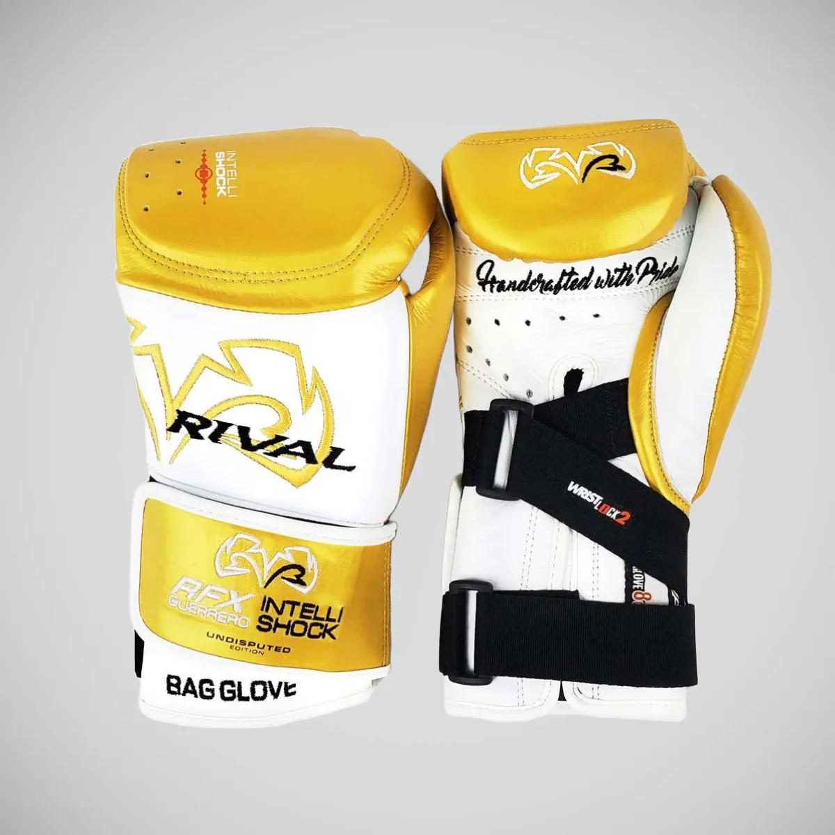 Rival RFX Guerrero Undisputed Edition Intelli-Shock Bag Gloves White/Gold