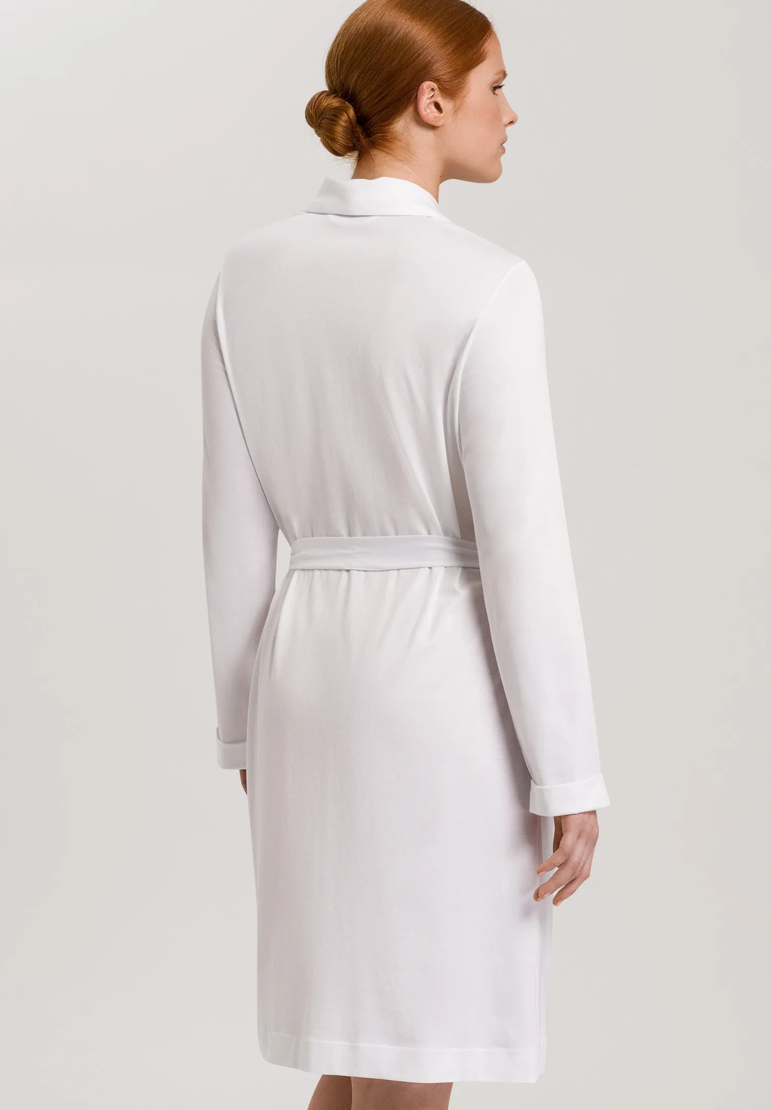 Robe Selection Shawl Collar Cotton Robe | White 77302-101