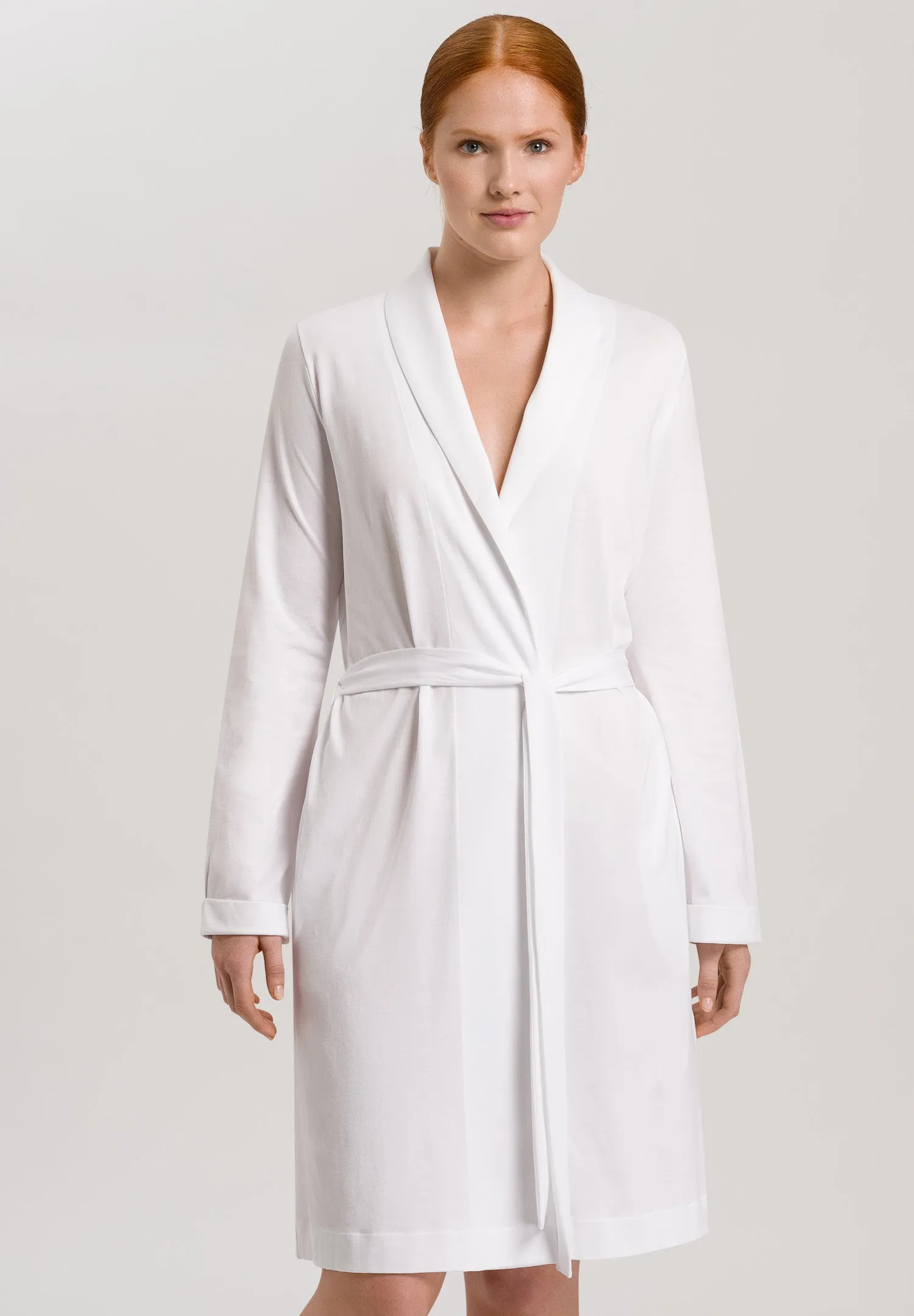 Robe Selection Shawl Collar Cotton Robe | White 77302-101