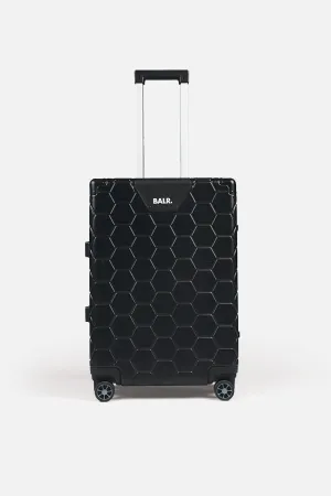 Romeo Embossed Hexagon Suitcase M Jet Black