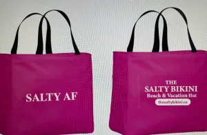 “SALTY AF” BEACH BAG