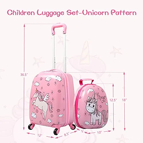 Sandinrayli Kid's Luggage Set with Spinner Wheels