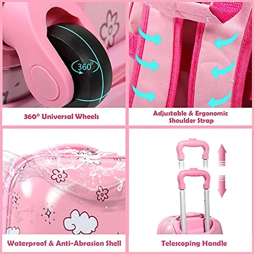 Sandinrayli Kid's Luggage Set with Spinner Wheels