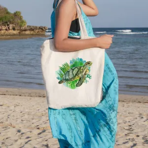 Sea Turtle Greens Beach Tote