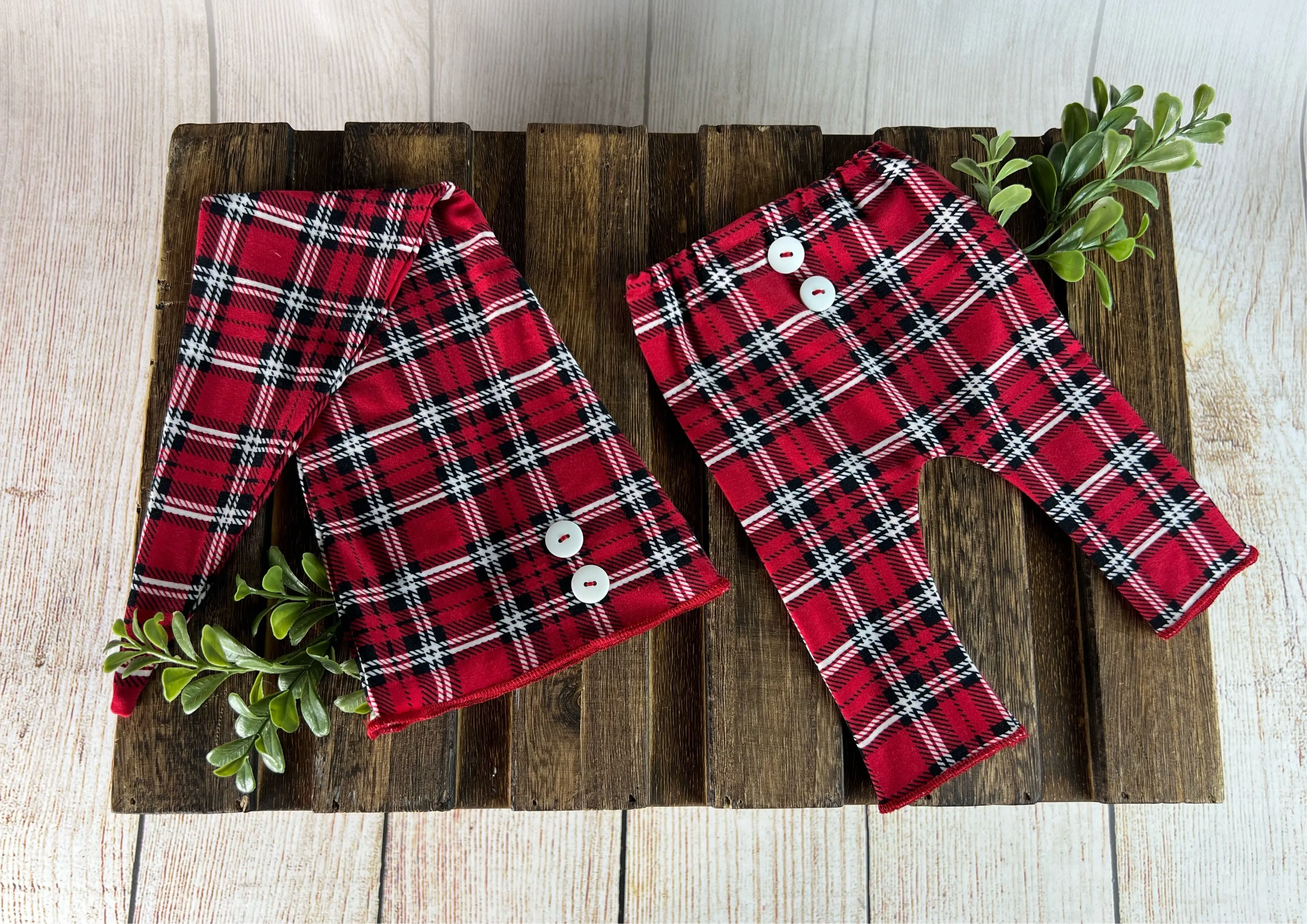 SET Basic Baby-Plaid Red