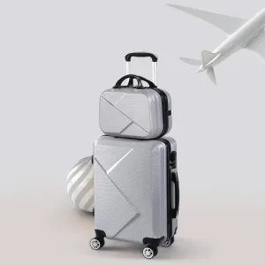 Set of 2 20"Travel Luggage Set - Grey