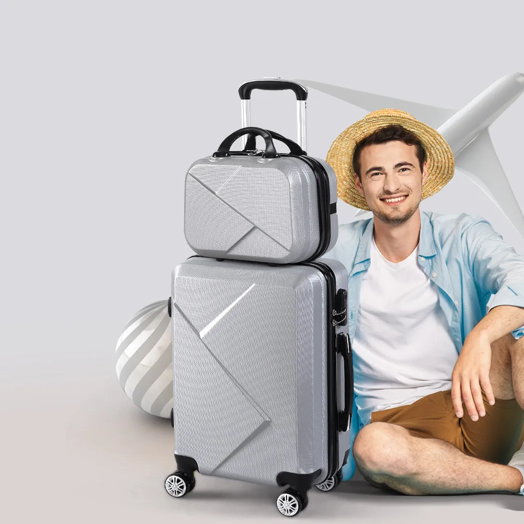 Set of 2 20"Travel Luggage Set - Grey