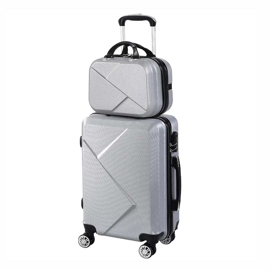 Set of 2 20"Travel Luggage Set - Grey