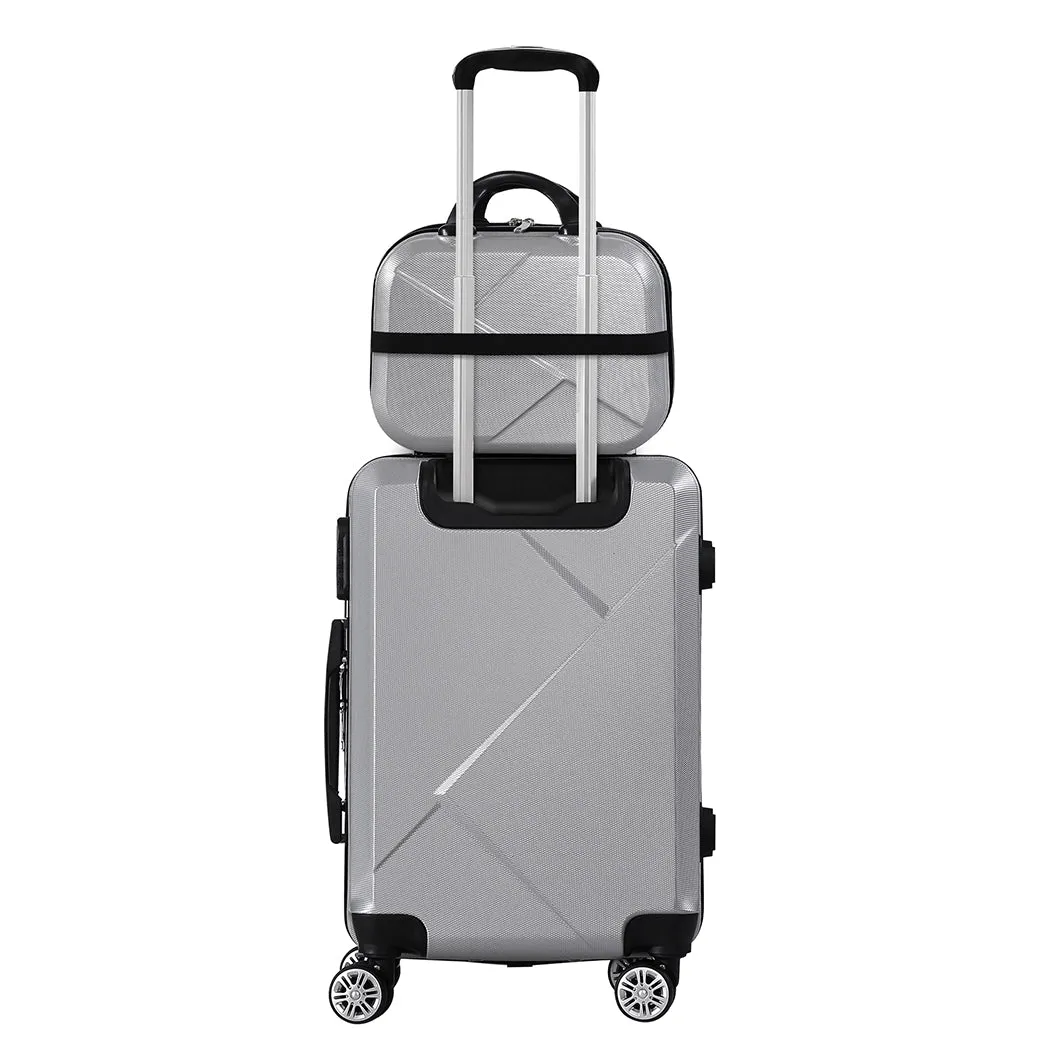 Set of 2 20"Travel Luggage Set - Grey