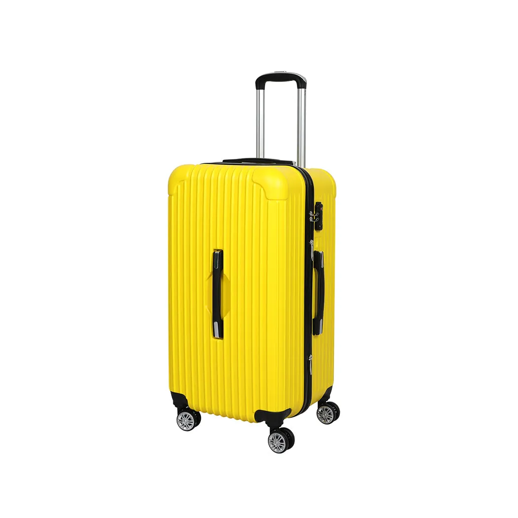 Slimbridge 28"Trunk Luggage Travel Suitcase Yellow 28 inch