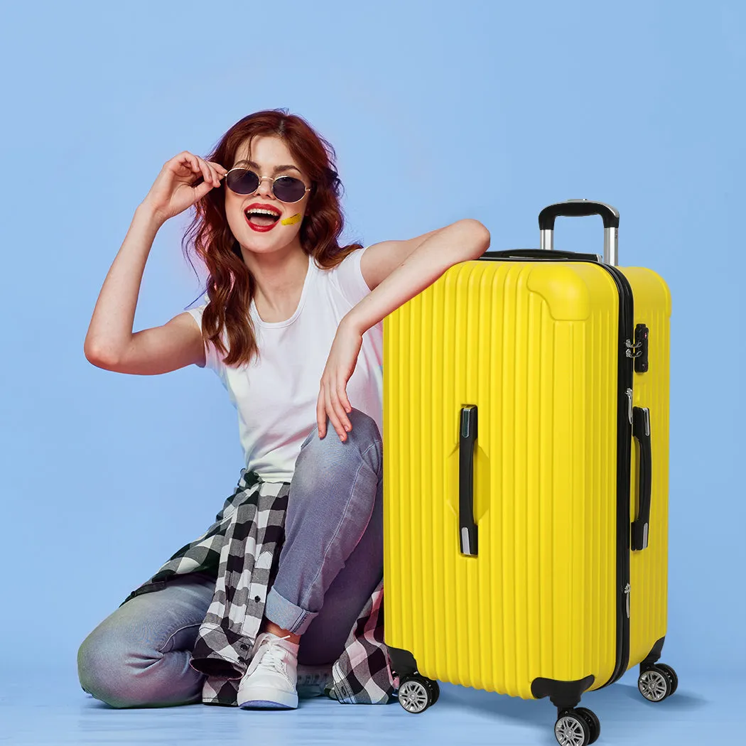 Slimbridge 28"Trunk Luggage Travel Suitcase Yellow 28 inch