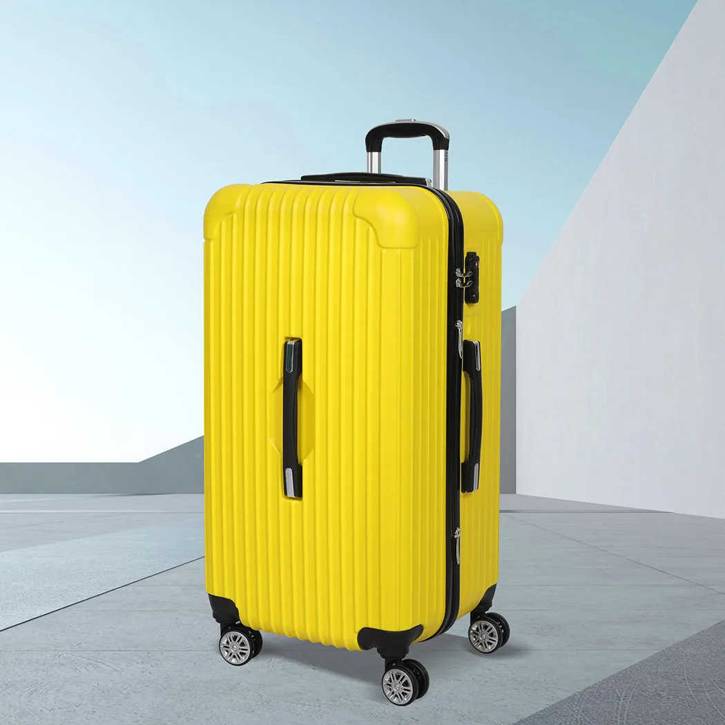 Slimbridge 28"Trunk Luggage Travel Suitcase Yellow 28 inch