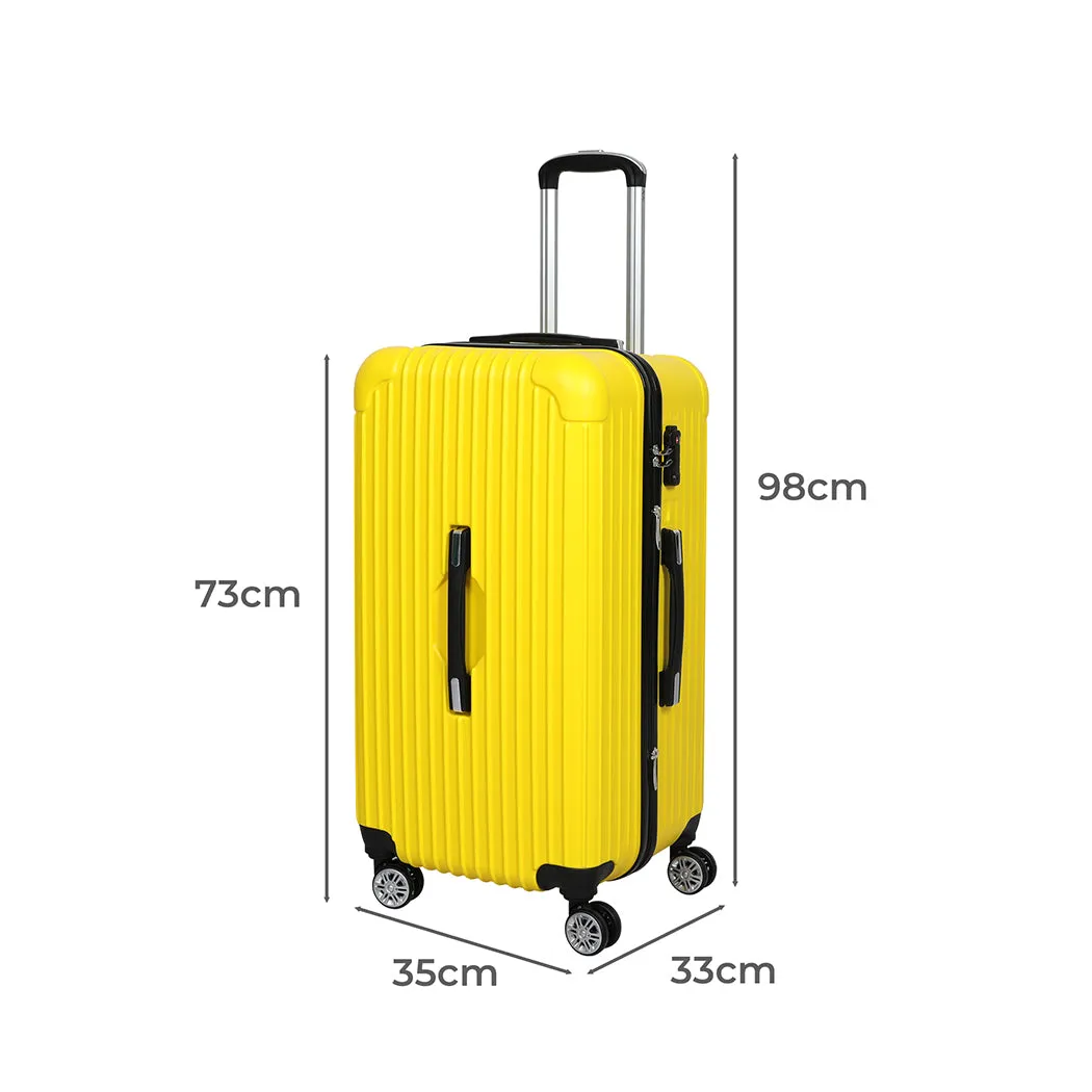 Slimbridge 28"Trunk Luggage Travel Suitcase Yellow 28 inch