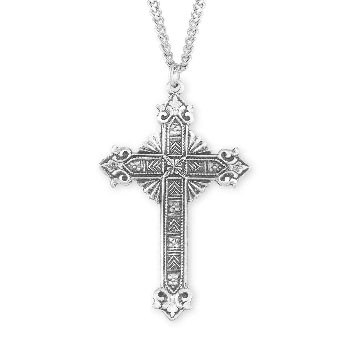 Sterling Silver Ornate Cross - S378624