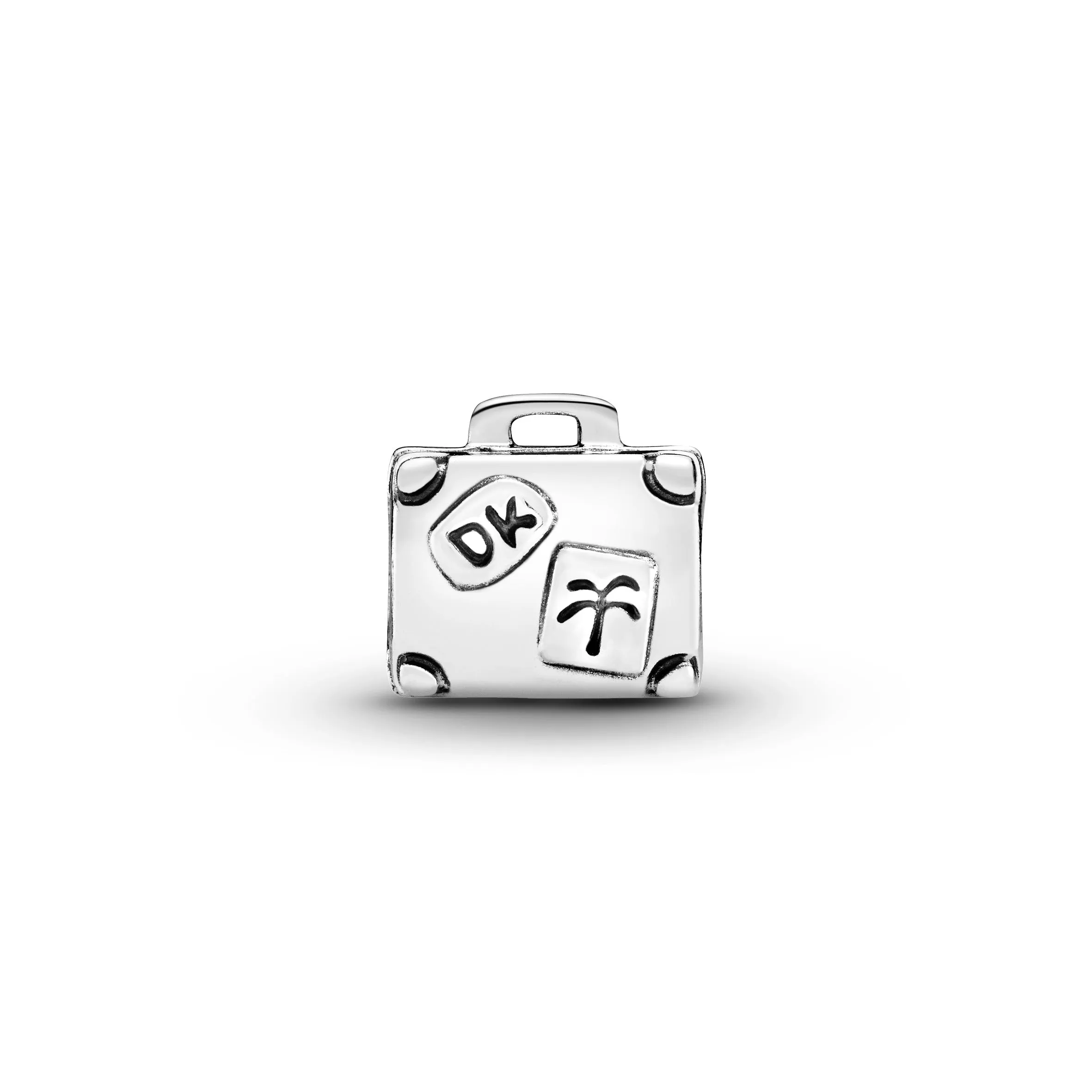 Suitcase silver charm